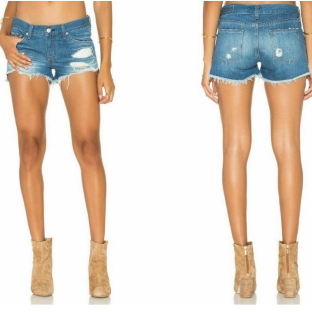 Rag & Bone Jean Cut Off Denim Shorts in Freeport
